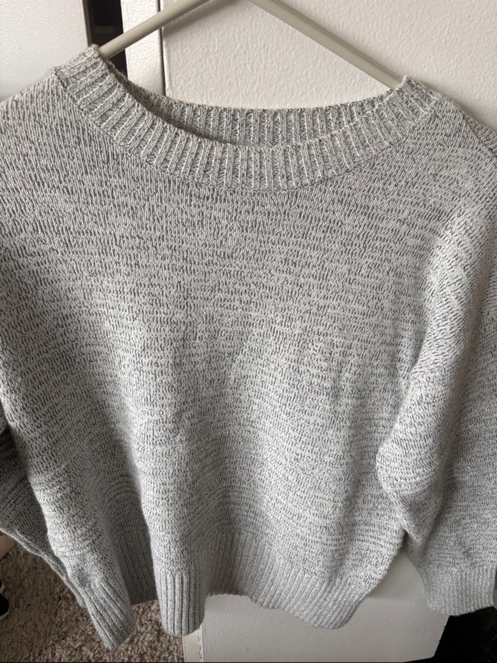 Topshop Heather Gray Crewneck Sweater